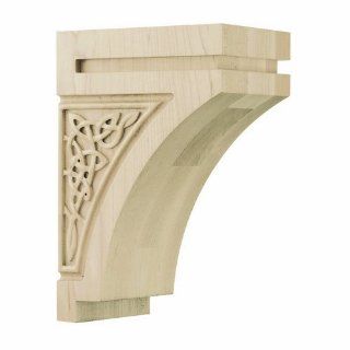BrownWood 01600928WK1 Gaelic Decorative Wood Corbel, Medium, White Oak   Shelving Hardware  