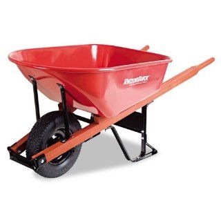 Razor Back Wheelbarrows   6 cubic ft. steel wheelbarrow w/solid knobby tir  Patio, Lawn & Garden