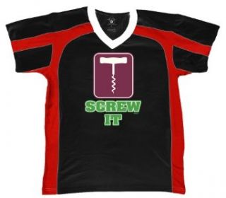 Screw It Mens Sports T shirt, Trendy Funny Wine Sayings Sport Shirt Clothing