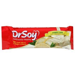 Dr. Soy Soy Protein Bar, Lemon Cake, 1.76 Ounce Bars (Pack of 15)  Snack Food  Grocery & Gourmet Food