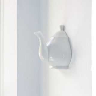 porcelain teapot wall hook by lisa angel homeware and gifts