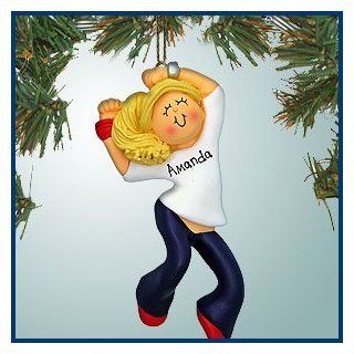 Personalized Christmas Ornaments   Hip Hop Dance   Zumba Girl   Blonde   Personalized with Perfect Handwriting  