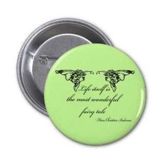 Hans Christian Andersen Fairy Tale Quote Gift Pins