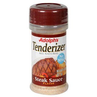 Adolphs Steak Tenderizer, 3.25 Ounce Jars (Pack of 12)  Gourmet Marinades  Grocery & Gourmet Food