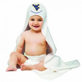 NCAA West Virginia Mountaineers Hooded Baby Towels  Infant And Toddler Sports Fan Apparel  Clothing