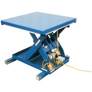 Vestil Hydraulic Lift Table — 4,000-Lb. Capacity, 48in.L x 48in.W  AC Powered Lift Tables