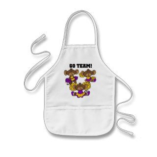 Go Team Purple and Gold Tshirts and Gifts Aprons
