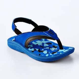 Jumping Beans� Toddler's Blue Camo Thong Sandals, Size 6T Baby Products Shoes