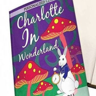 alice in wonderland personalised book by alphabet gifts & interiors