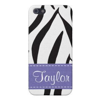 Purple Zebra  iPhone 5 Cover
