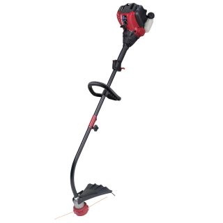 Troy Bilt 29 cc 4 Cycle 17 in Curved Shaft Gas String Trimmer Edger Capable (Attachment Compatible)