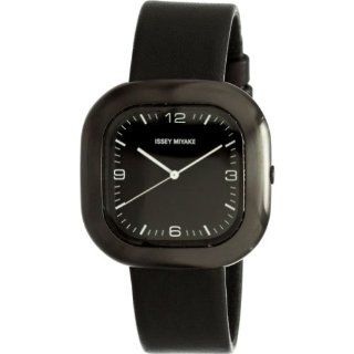 Issey Miyake Go Mens Watch (Black Dial; Leather) Issey Miyake Watches