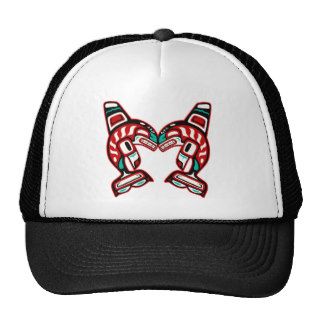 Haida Indian Killer Whales #3 Trucker Hats