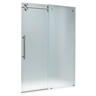 VIGO 31 5/8 in W x 66 in H Frameless Frameless Bathtub Door