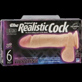 UR3 Realistic Vibrating Cock 6 inch (Package Of 4) 