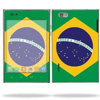 MightySkins Protective Skin Decal Cover for LG Intuition (Verizon) Cell Phone Sticker Skins Brazilian flag Cell Phones & Accessories