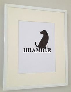 personalised labrador print by fenella smith