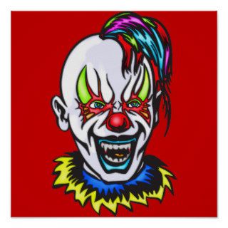 Vampire Evil Clown Print