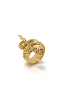Gold Snake Ring by Soixante Neuf