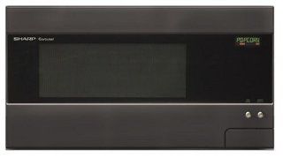 Sharp R 426HK 1 3/5 Cubic Foot 1200 Watt Microwave, Black Countertop Microwave Ovens Kitchen & Dining