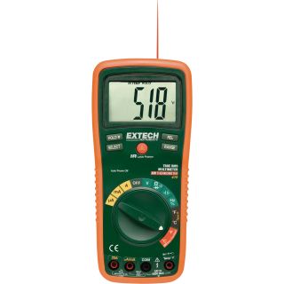 Extech Instruments True RMS Autoranging Multimeter with IR Thermometer, Model# EX470  Thermometers