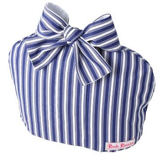 navy stripe tea cosy by posh pinnies