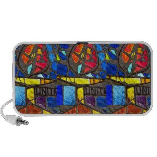 Unitarian Universalist Unity Chalice Stained Glass Travel Speakers