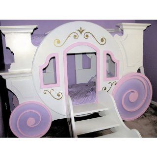 Cinderella Carriage Bunkbed   Color Pink/Lavender   Childrens Furniture