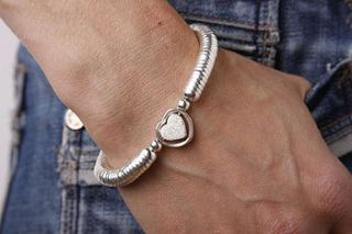 silver stack bracelet by lily and lime