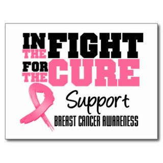 Breast Cancer In The Fight For The Cure Postcard