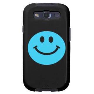 Blue smiley face samsung galaxy SIII covers