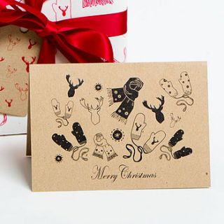 christmas card   rustic 'winter warmers' by sophia victoria joy