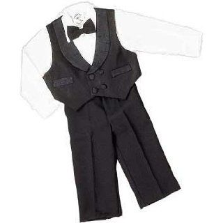 Boys "Mini" Tuxedo Slacks Set Satin trim Vest, Bowtie, Infants & Toddlers Clothing