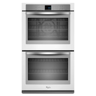 Whirlpool White Ice Self Cleaning with Steam Convection Double Electric Wall Oven (White Ice) (Common 30 in; Actual 30 in)