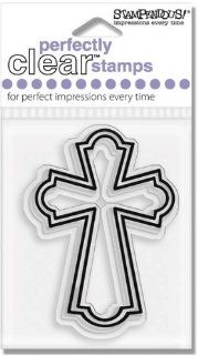 Open Cross Clear Unmounted Rubber Stamp (SSC440)