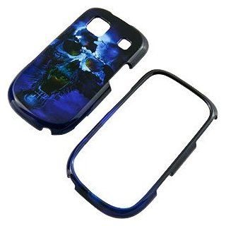 Blue Skull Protector Case ZTE Z431 Cell Phones & Accessories
