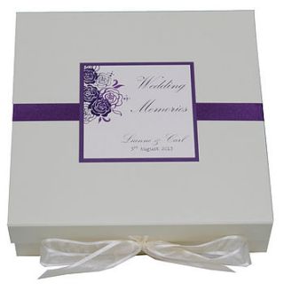 personalised ellie wedding memory box by dreams to reality design ltd