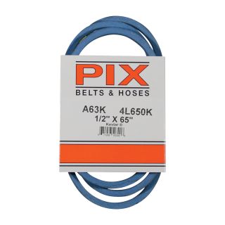 PIX Blue Kevlar V-Belt with Kevlar Cord — 65in.L x 1/2in.W, Model# A63K/4L650K  Belts   Pulleys