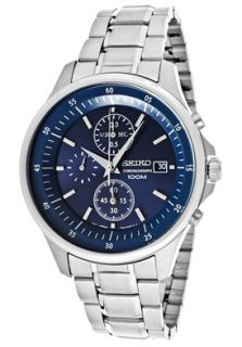 Seiko SNDE21P1  Watches,Mens Chronograph Blue Dial Stainless Steel, Chronograph Seiko Quartz Watches