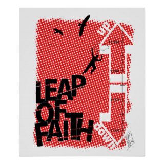 Leap of Faith   red Posters