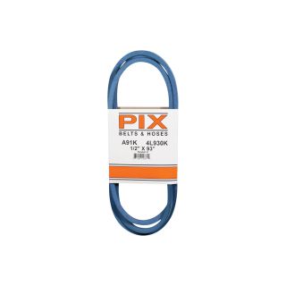 PIX Blue Kevlar V-Belt with Kevlar Cord — 93in.L x 1/2in.W, Model# A91K/4L930K  Belts   Pulleys