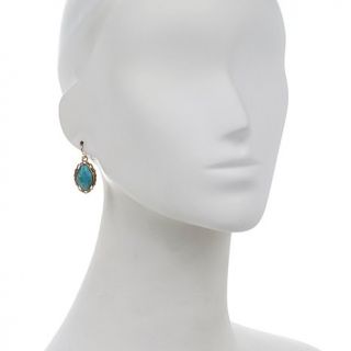 Studio Barse Kingman Turquoise Bronze Drop Earrings