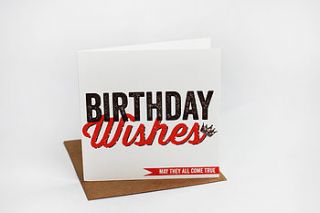 'birthday wishes' type card by allihopa