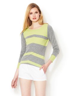 Arno Slim Sleeve Striped Cashmere Sweater by C.Z. FALCONER