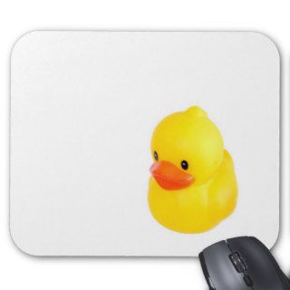 Bright Yellow Rubber Duck Mouse Mat