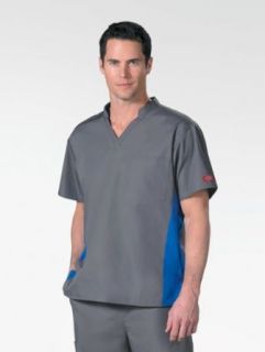 Dickies Men's One Pocket V Neck Scrub Top w/Stand Collar (XS 5X  Sku16206APEWLG; ColorPewter; SizeLG LG at  Mens Clothing store