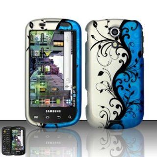 Cell Phone Case Cover Skin for Samsung Epic 4G (Blue Vines)   Sprint Cell Phones & Accessories