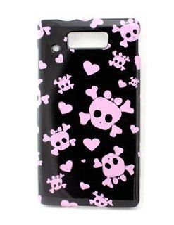 Icella FS MOWX435 DK01 Lovely Skulls Snap On Cover for Motorola TRIUMPH WX435 Cell Phones & Accessories