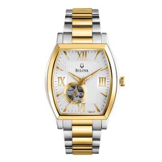 watch with tonneau silver dial model 98a131 orig $ 525 00 393