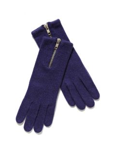 Wool Knit Zipper Tech Gloves by Portolano